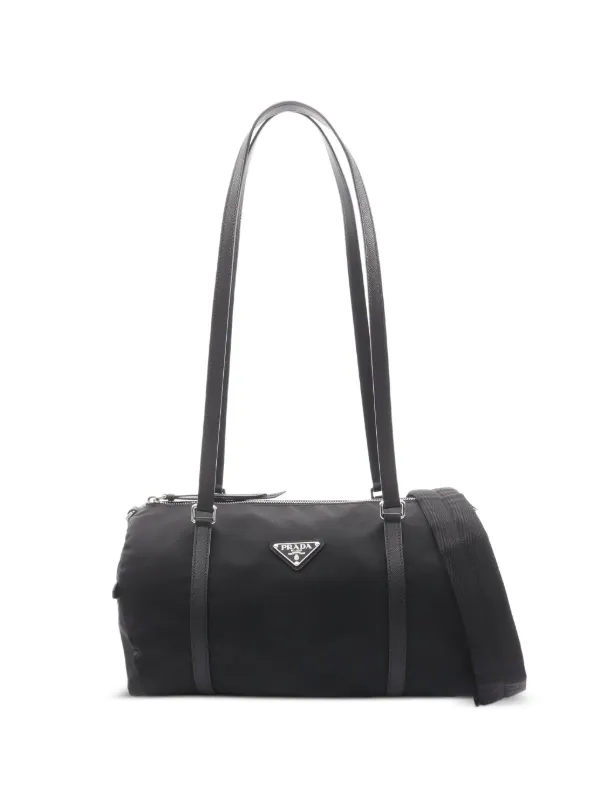 Prada Pre-owned 2020s Re-nylon Shoulder Bag in Black