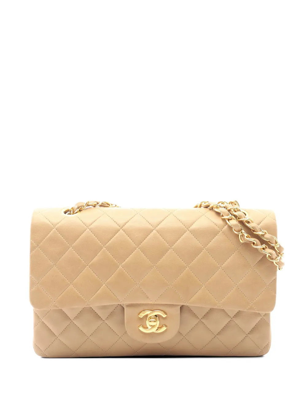 CHANEL Pre-Owned 1996-1997 Matelassé chain shoulder bag - Neutrals