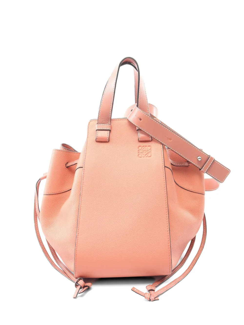 Loewe Pre-Owned 2000s medium Hammock drawstring tote bag - Arancione