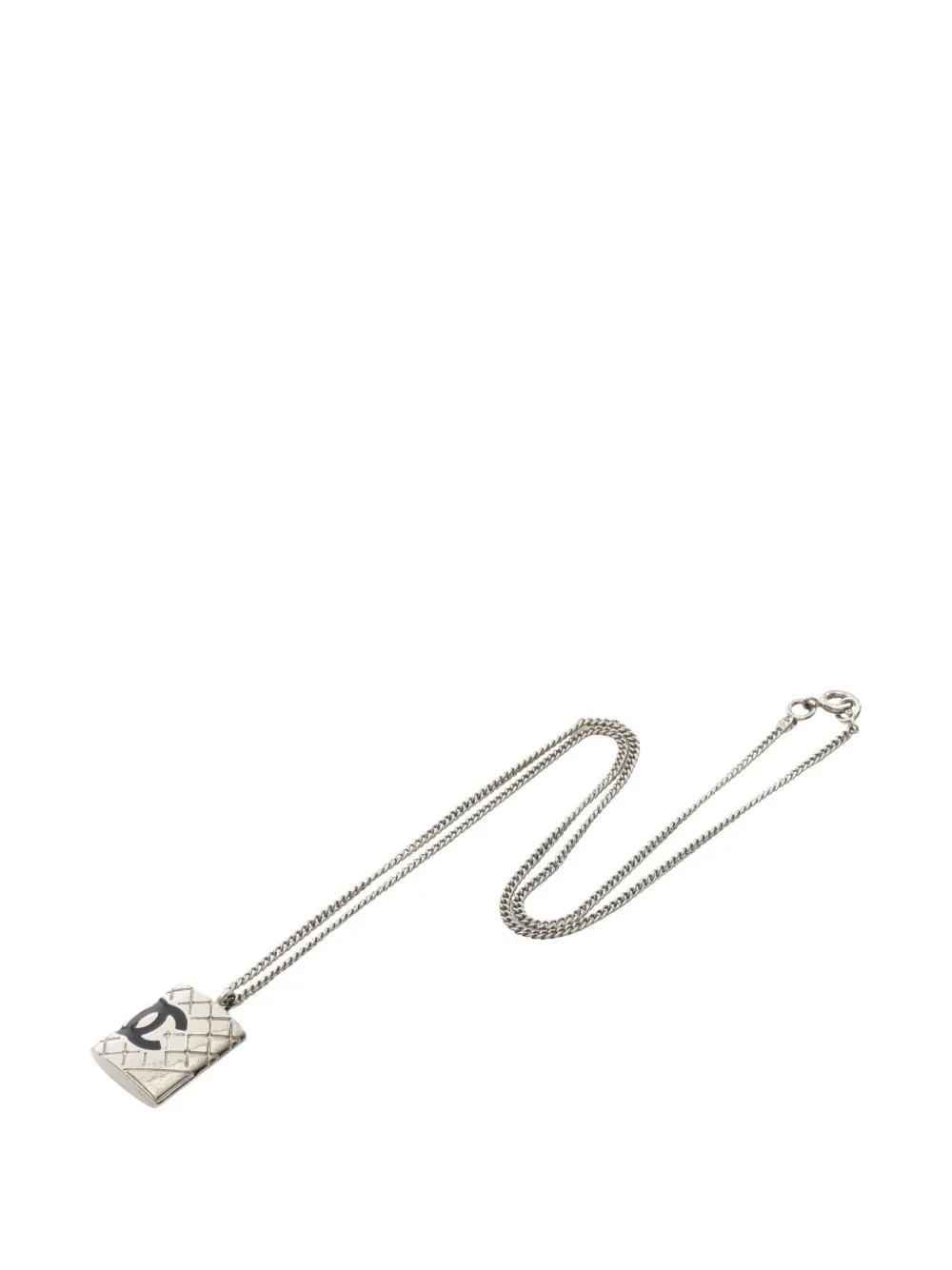CHANEL Pre-Owned 1986-1988 Cambon Line necklace - Argento