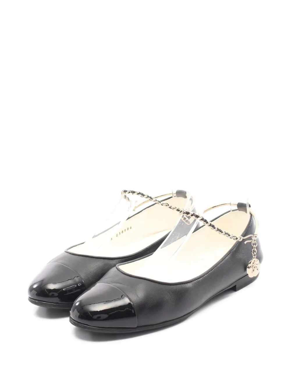 CHANEL Pre-Owned 1986-1988 Coco Mark ballet flats - Schwarz