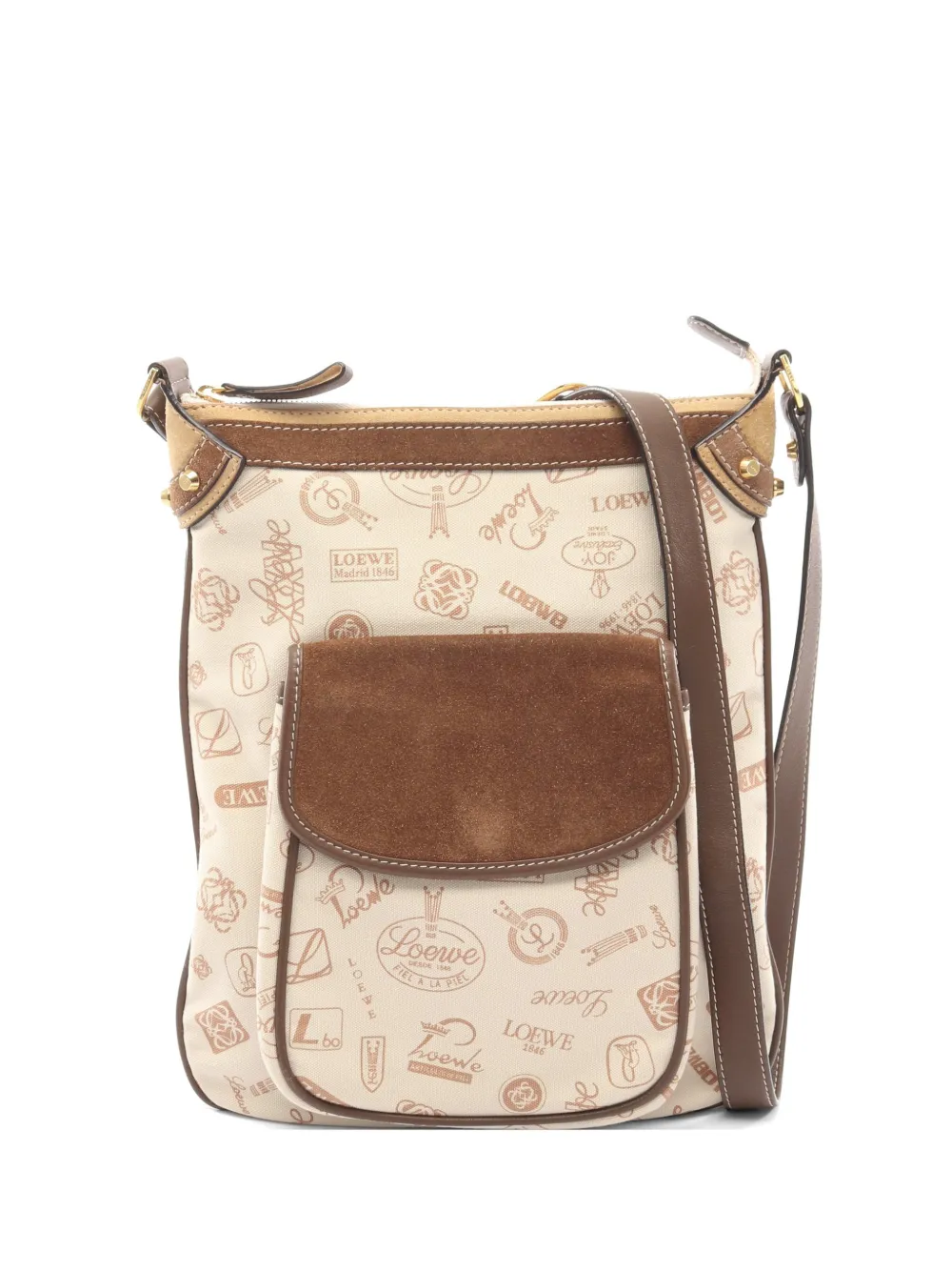 Loewe Pre-Owned 2000s 160th Anniversary shoulder bag - Neutrals