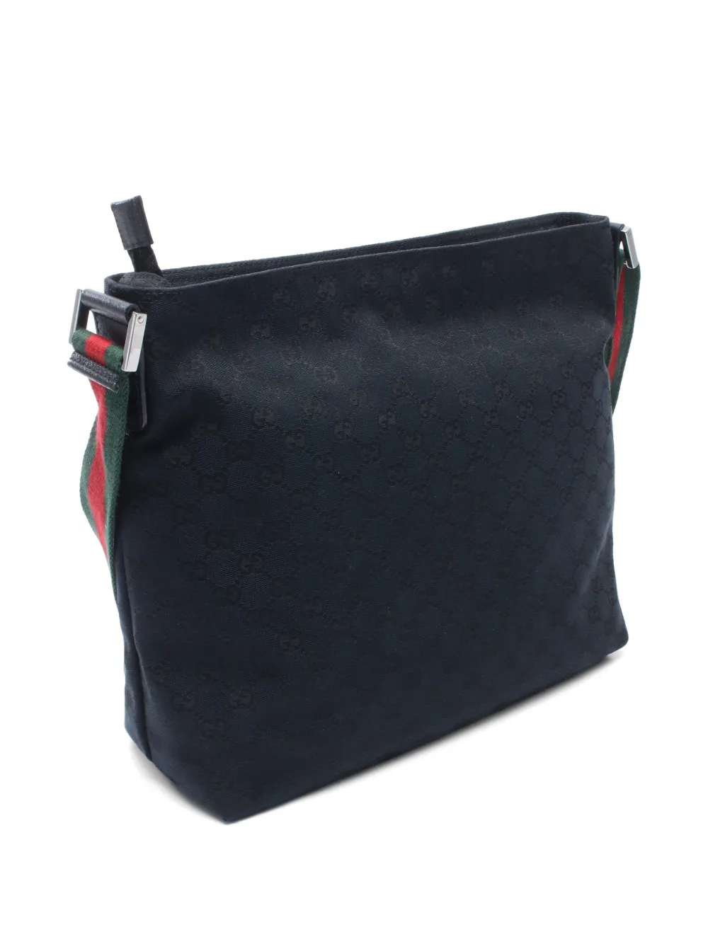 Gucci Pre-owned 2010s GG Canvas Sherry Line Shoulder Bag in Blue, view 2