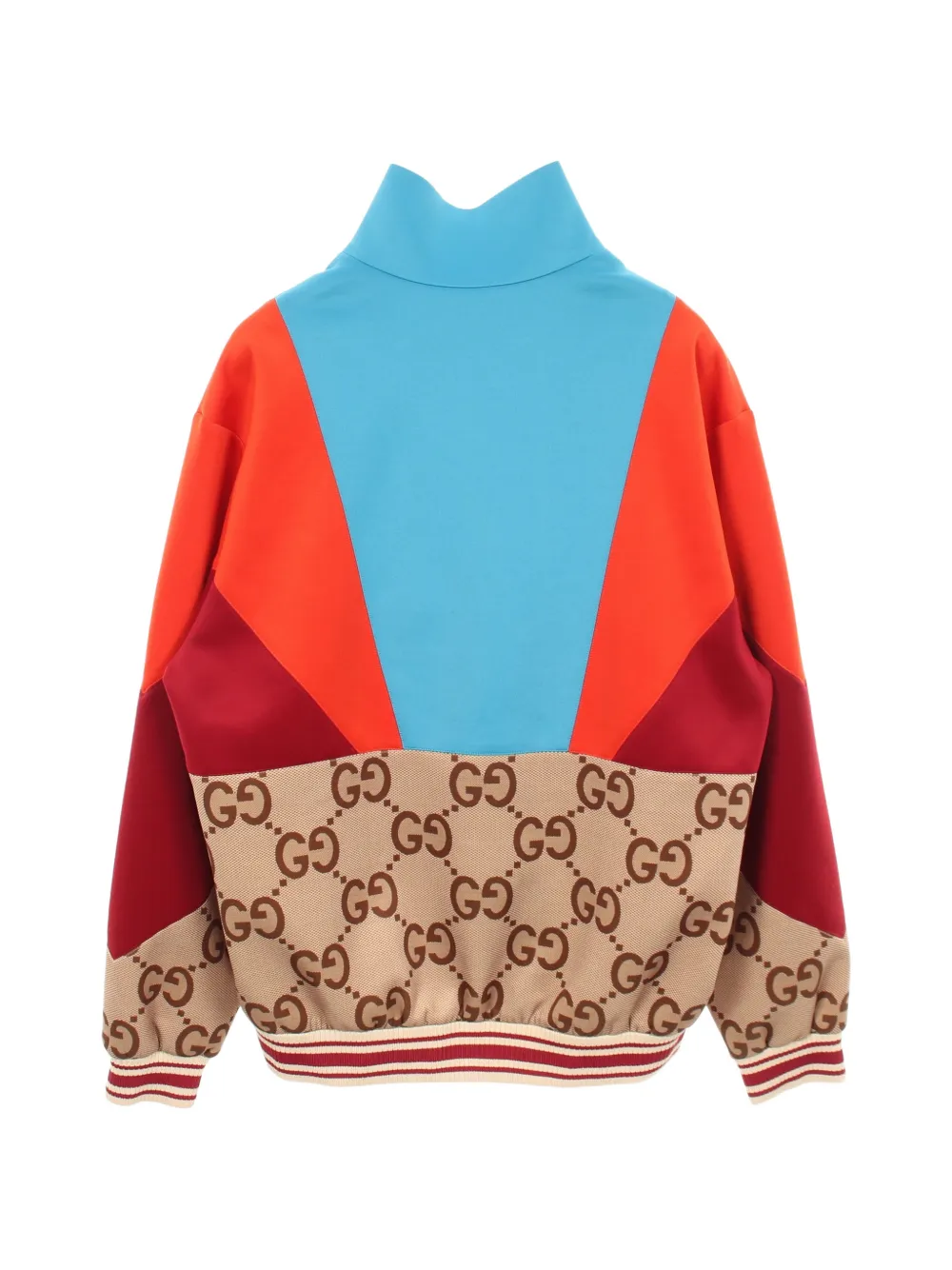 Gucci Pre-Owned 2010s Jumbo GG zip-up Track Jacket | Neutrals