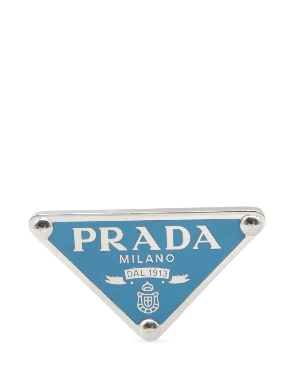 Prada Pre-Owned 2010 logo earrings - Argento