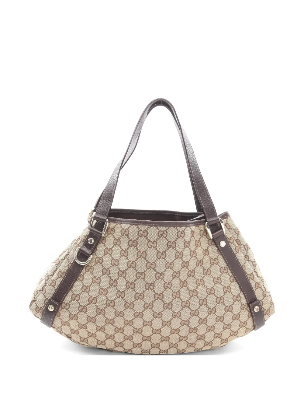 Gucci Pre-Owned Abby GG canvas shoulder bag - Nude