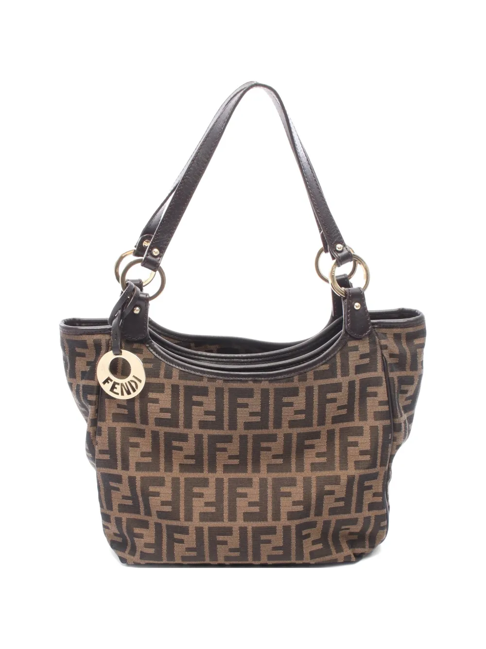 Fendi Pre-Owned Zucca shoulder bag - Brown