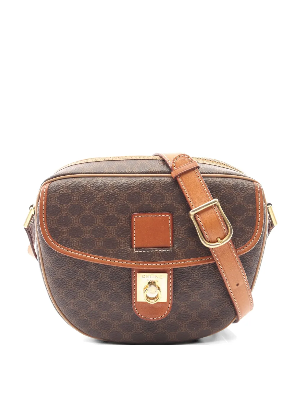 Celine Pre-Owned 2000s Macadam shoulder bag - Brown