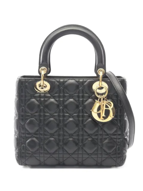 Christian Dior Pre-Owned bolso de hombro Lady Dior Cannage 10