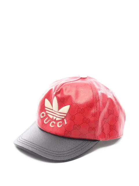 Gucci Pre-Owned 2010s x adidas  GG Trefoil baseball cap