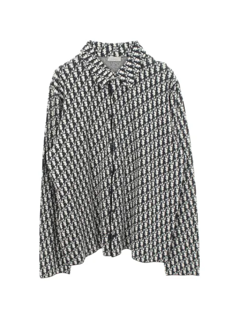Christian Dior Pre-Owned camisa de algodón con motivo Oblique 2010