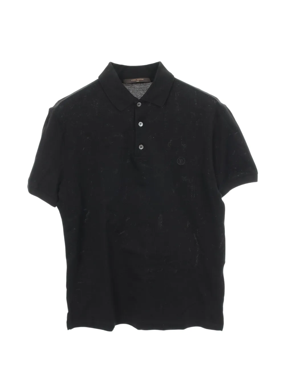 Louis Vuitton Pre-Owned 2010s LV Circle embroidered polo shirt - Nero