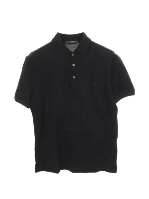 Louis Vuitton Pre-Owned 2010s LV Circle embroidered polo shirt