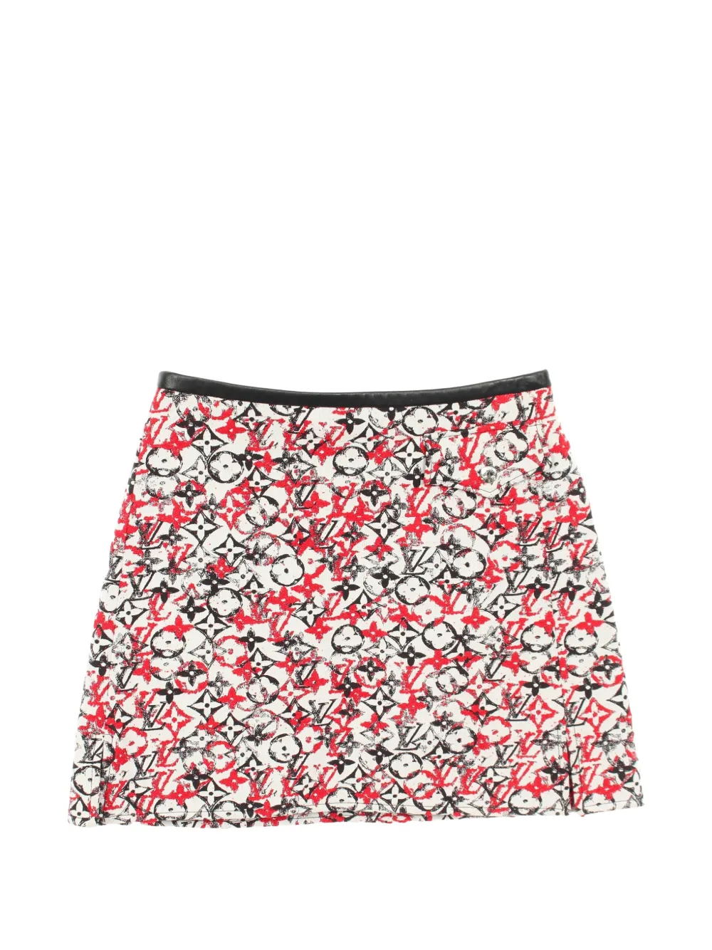 Louis Vuitton Pre-Owned 2010s Monogram mini skirt - Weiß
