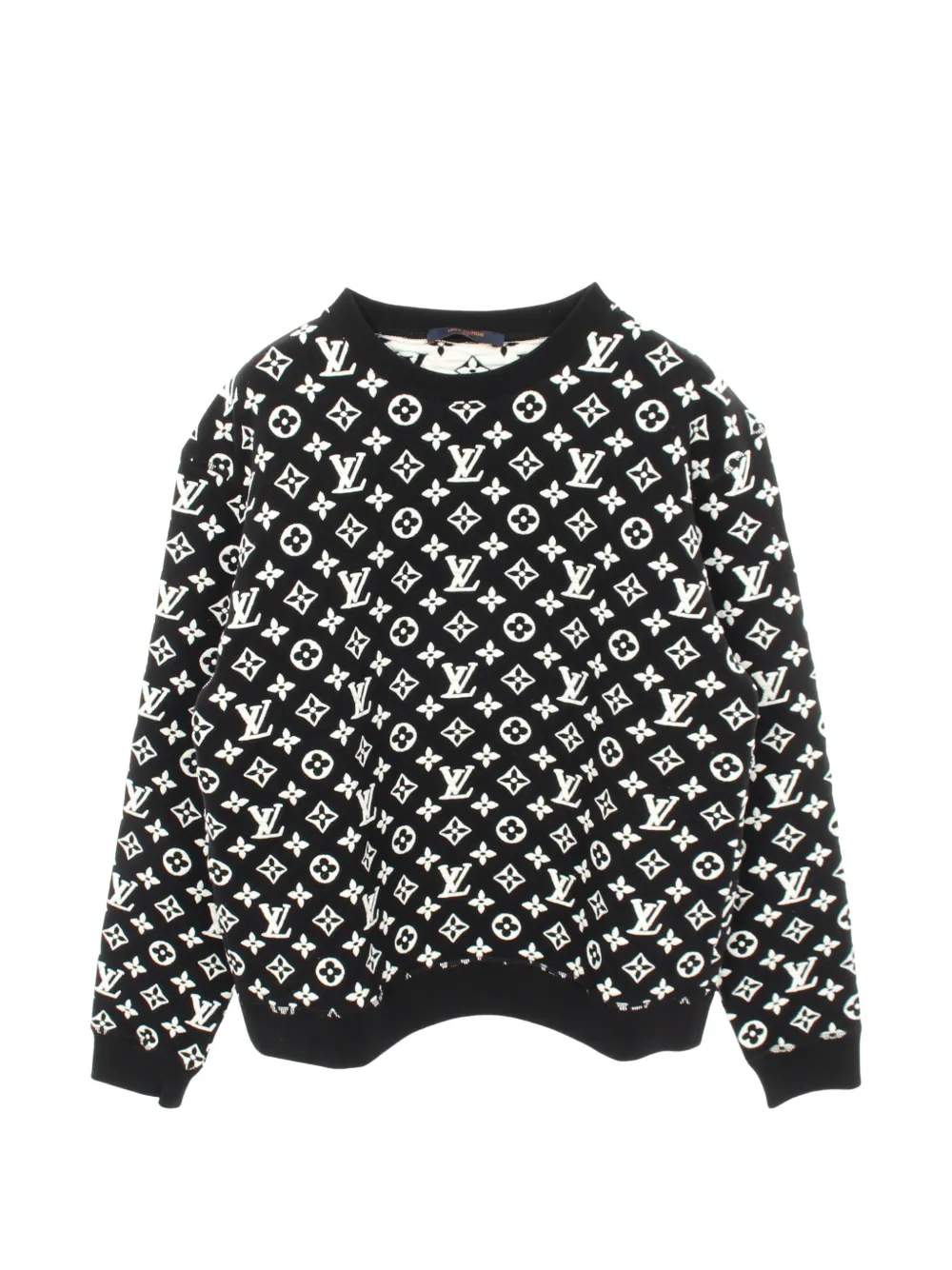 Louis Vuitton Pre-Owned 2010s monogram jacquard sweater - Nero