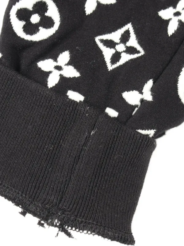 Louis Vuitton Pre-Owned 2010s Monogram Jacquard Sweater | Black