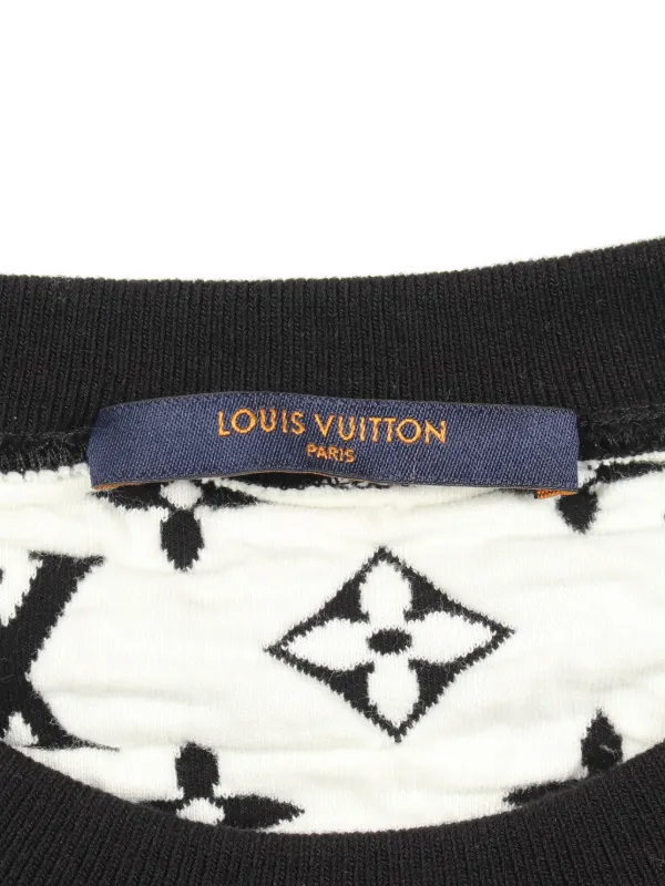 Louis Vuitton Pre-Owned 2010s Monogram Jacquard Sweater | Black