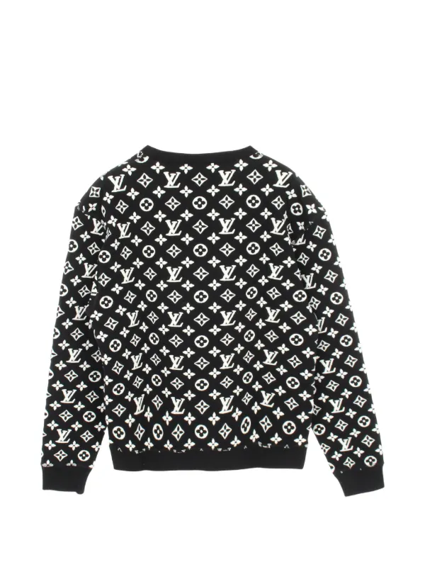 Louis Vuitton Pre-Owned 2010s Monogram Jacquard Sweater | Black