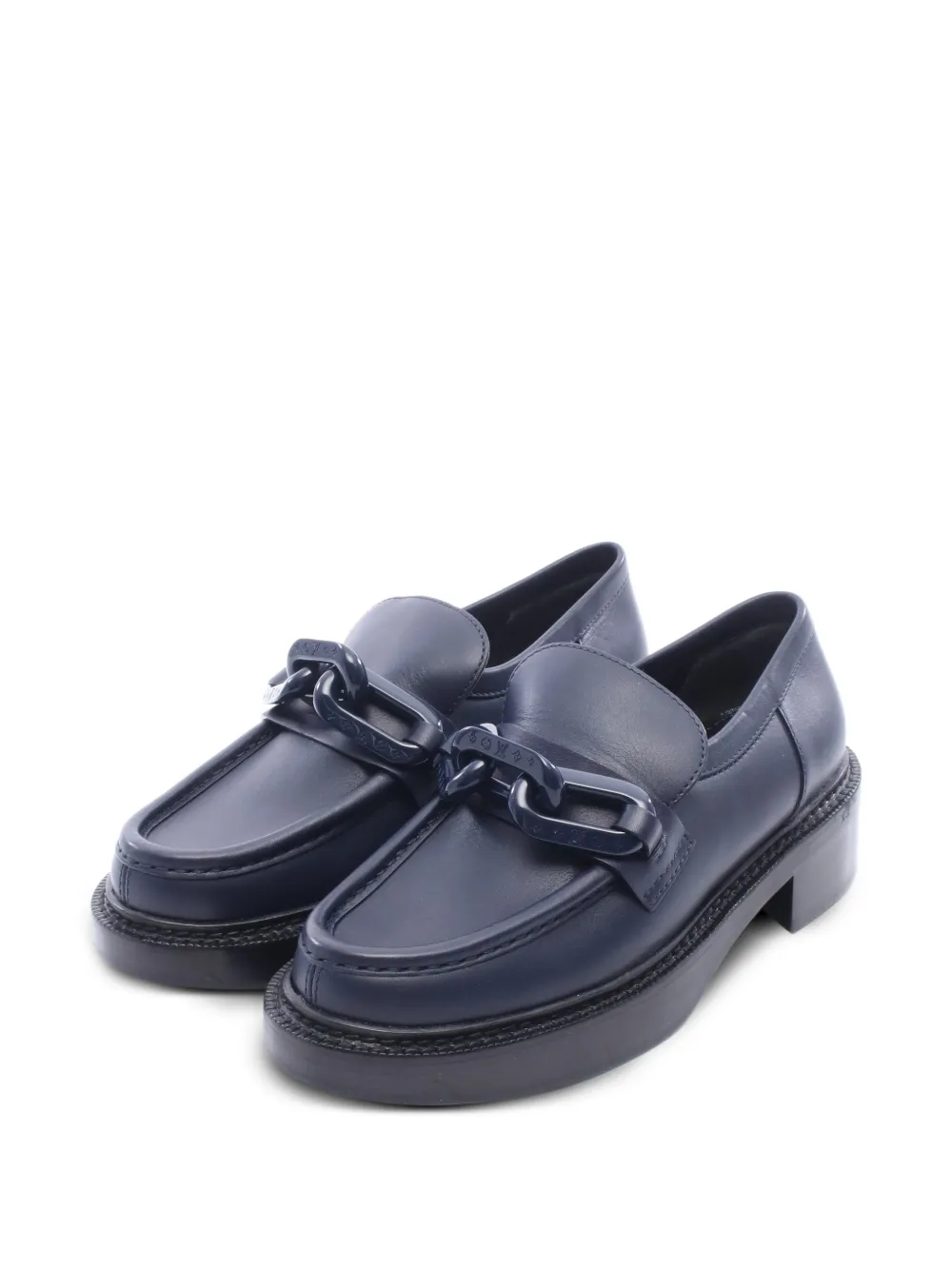 Louis Vuitton Pre-Owned 2001 Academy Line leather loafers - Blu