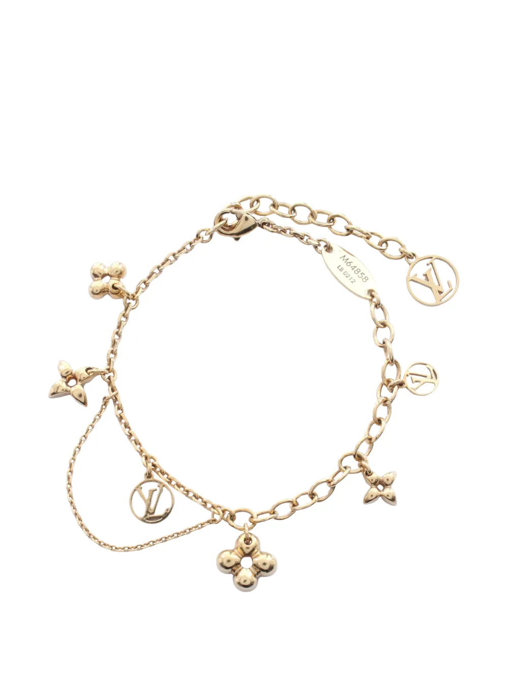 Louis Vuitton Pre-Owned 2022 Blooming charm bracelet - Oro