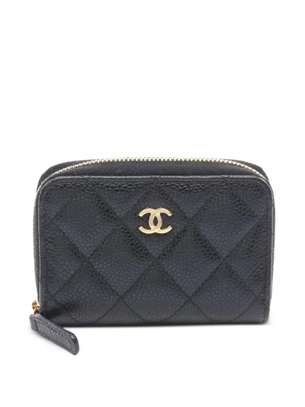 CHANEL Pre-Owned 2021 Matelassé coin purse - Schwarz