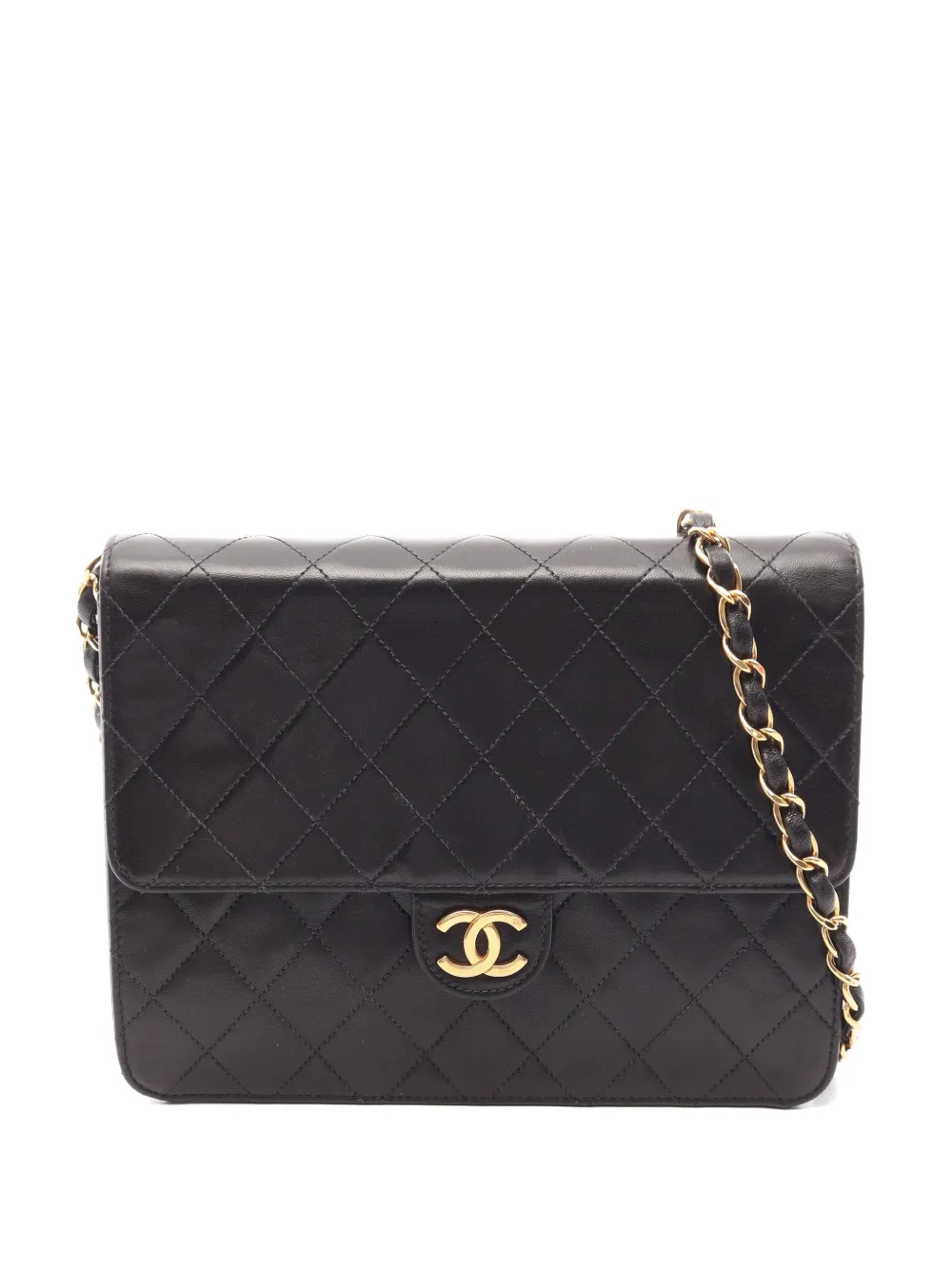 CHANEL Pre-Owned 1997-1999 Matelassé Single Flap lambskin shoulder bag - Schwarz