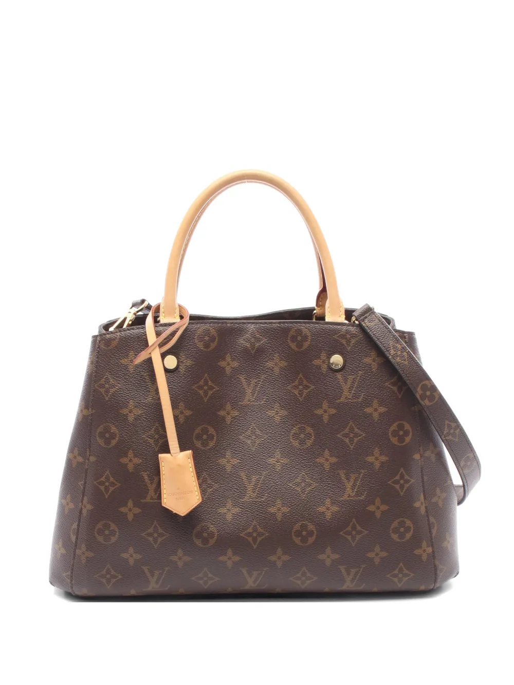Louis Vuitton Pre-Owned 2016 MM Montaigne Monogram tote bag - Braun