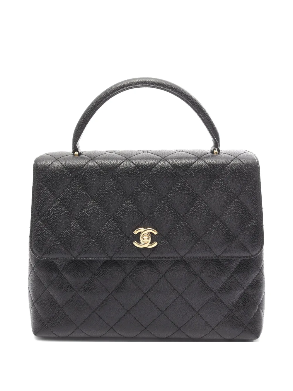 CHANEL Pre-Owned 2003-2004 matelassé Caviar handbag - Nero