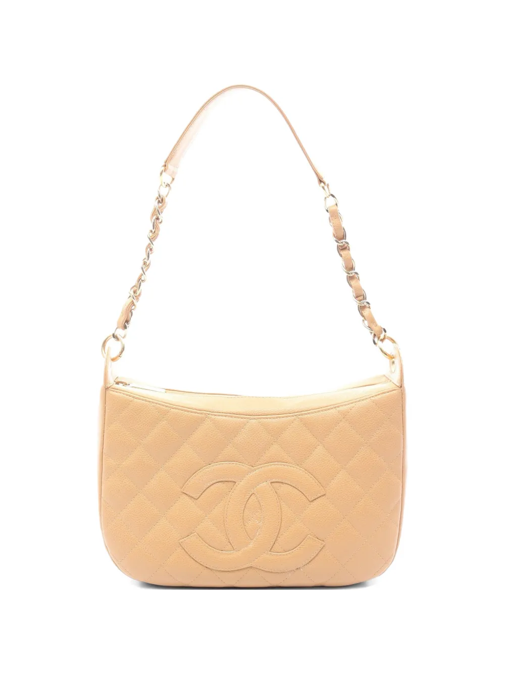 CHANEL Pre-Owned 2003-2004 Matelassé Caviar leather shoulder bag - Toni neutri