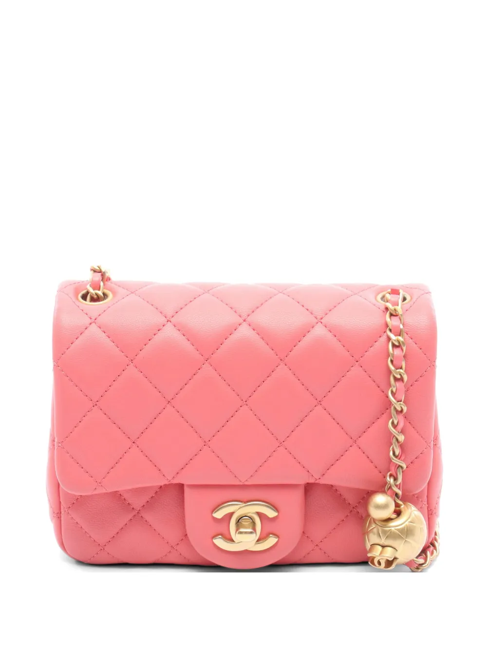 CHANEL Pre-Owned 2020-2021 matelassé leather shoulder bag - Pink
