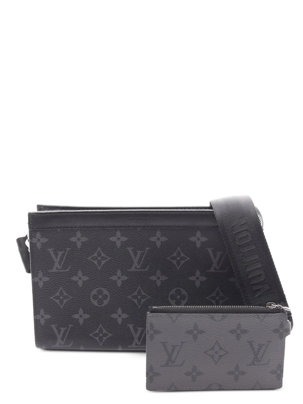 Louis Vuitton Pre-Owned 2021 Gaston Monogram Eclipse shoulder bag - Schwarz