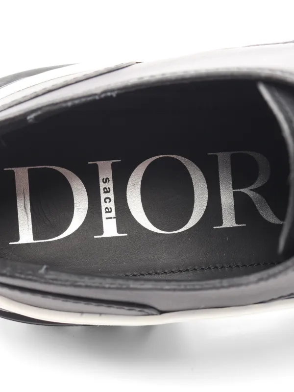 Christian Dior Pre-Owned x Sacai Explorer 'Derby' レザースニーカー