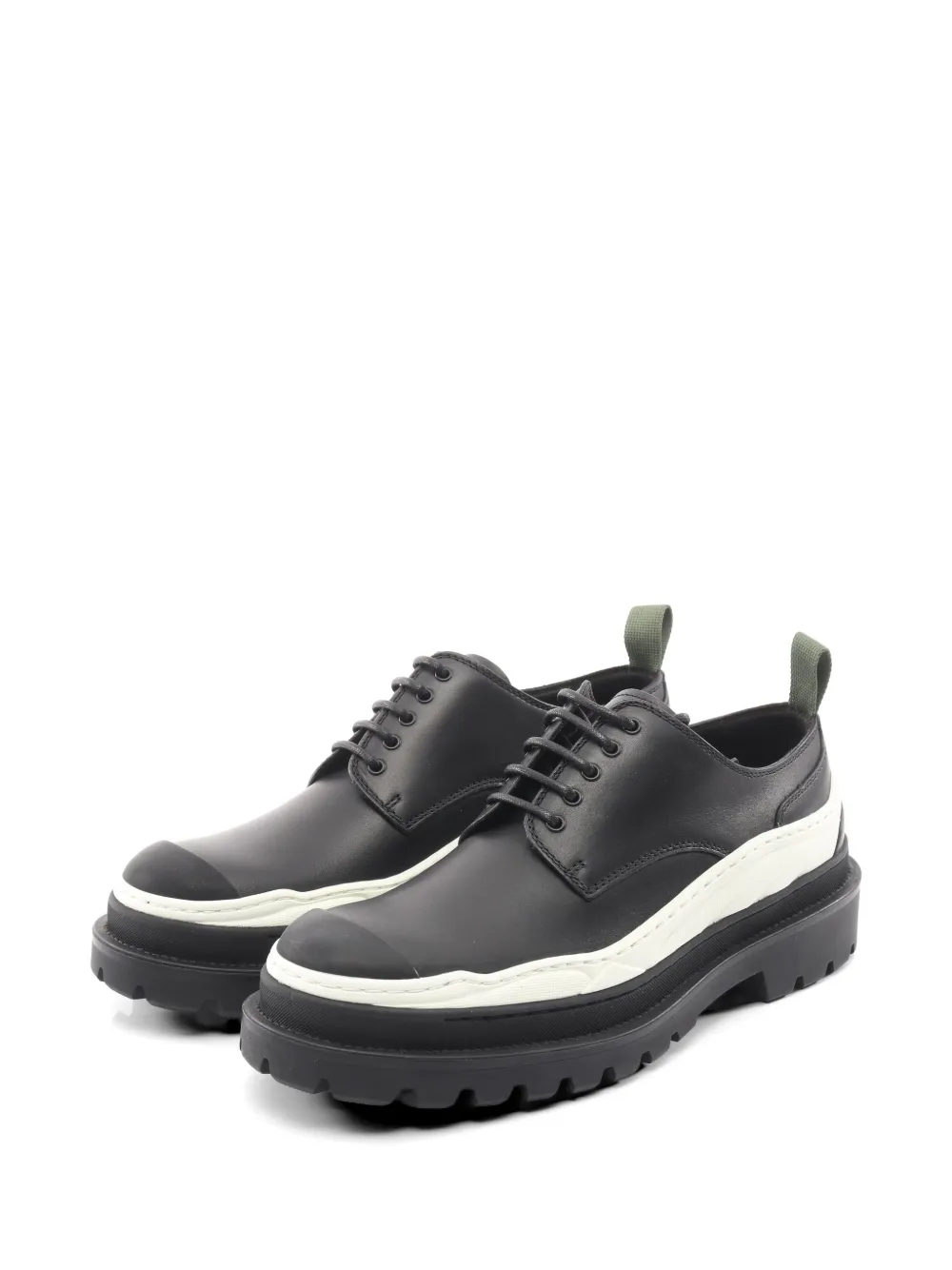 Christian Dior Pre-Owned Dior x Sacai Explorer Derby leather sneakers - Black