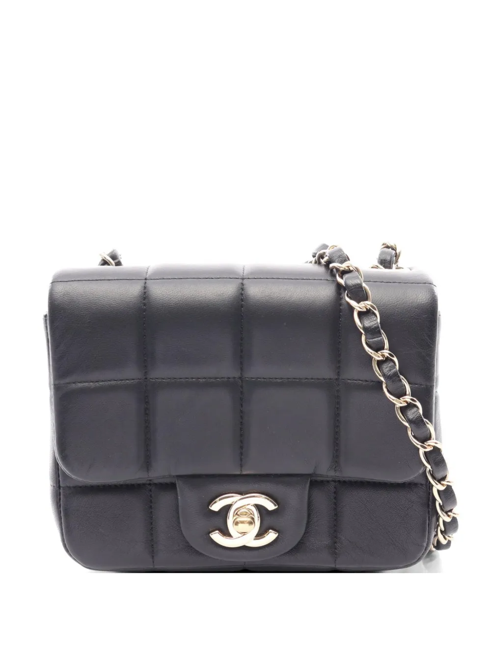 CHANEL Pre-Owned 2021 Chocolate Bar flap mini bag - Nero