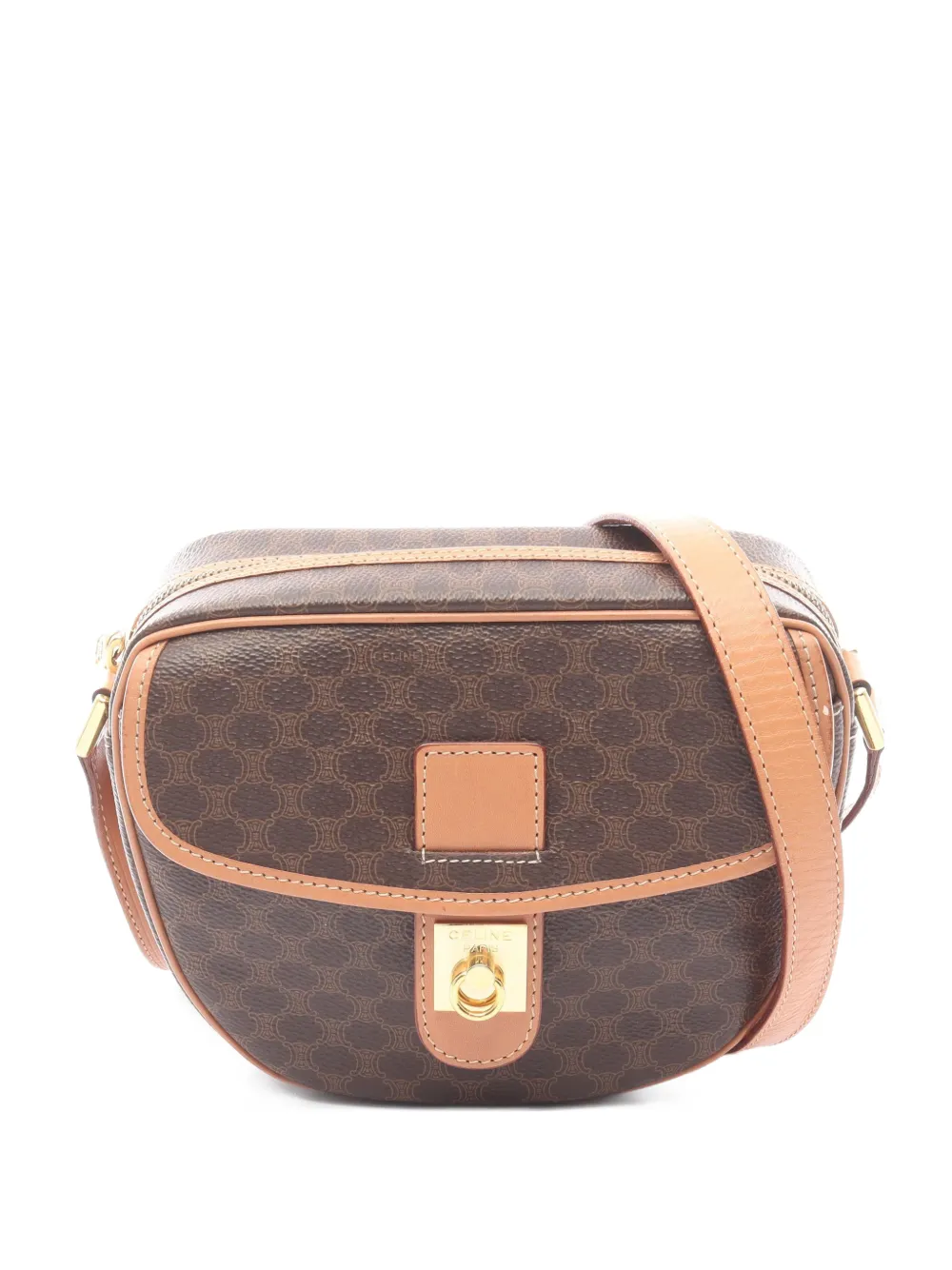 Celine Pre-Owned 2010s Macadam shoulder bag - Brown