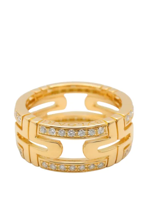 Bvlgari Pre-Owned Parentesi diamond ring