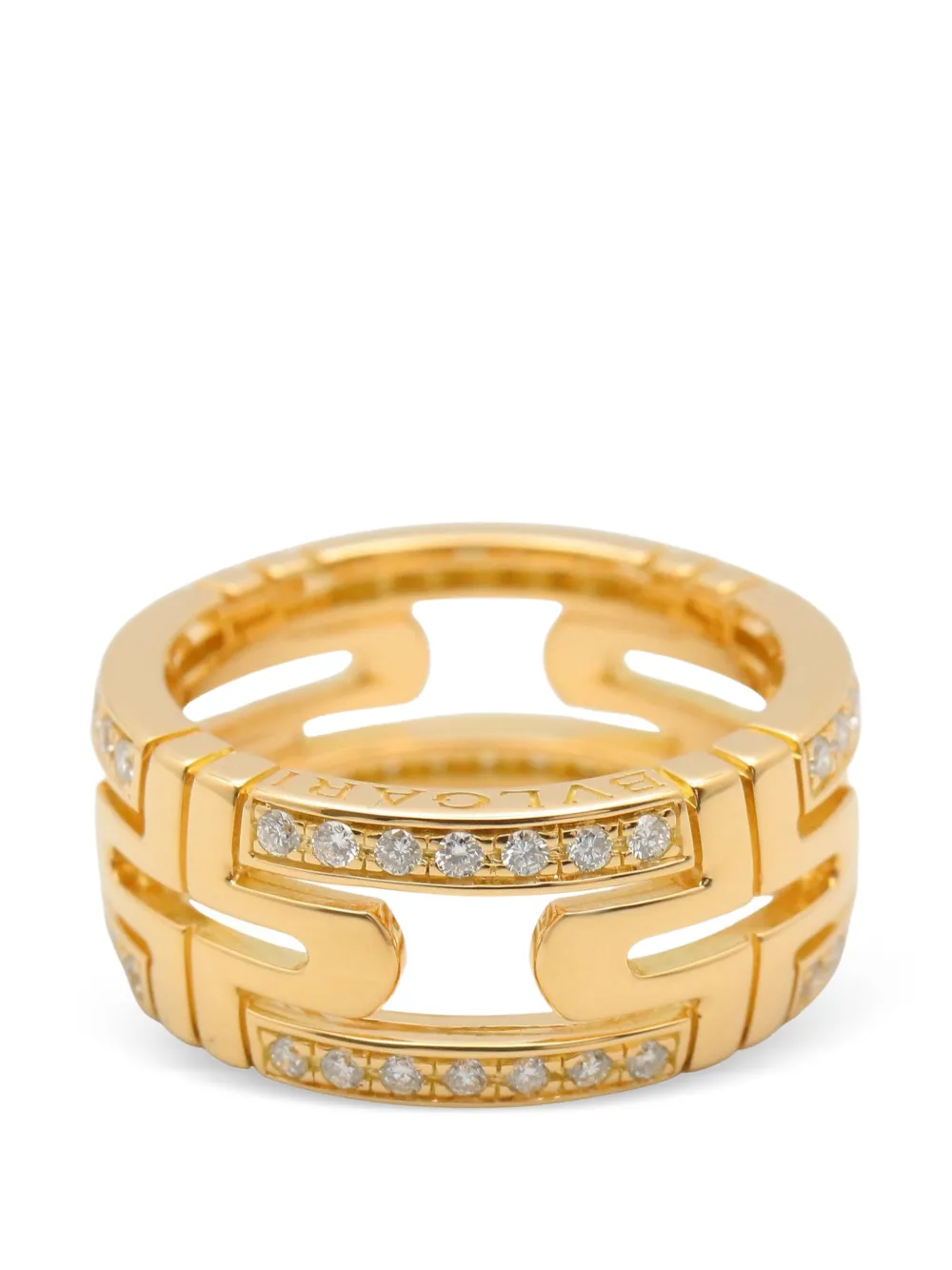 Bvlgari Pre-Owned Parentesi diamond ring - Oro
