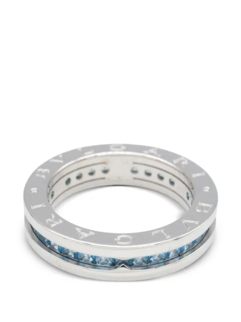 Bvlgari Pre-Owned anillo B-zero1 con topacio azul 2010