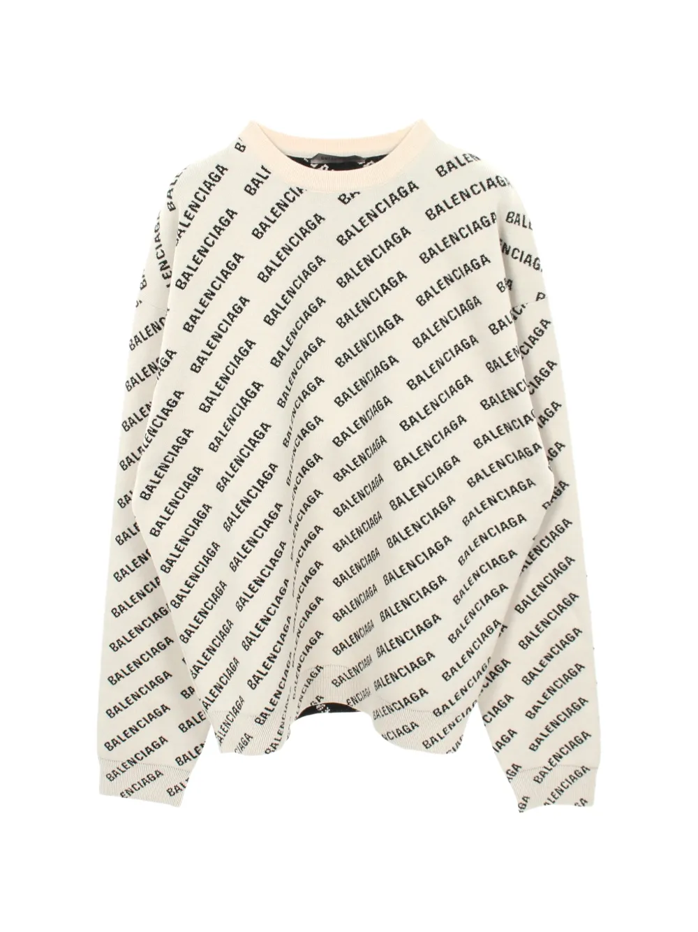 Balenciaga Pre-Owned 2010s logo-pattern sweater - Toni neutri