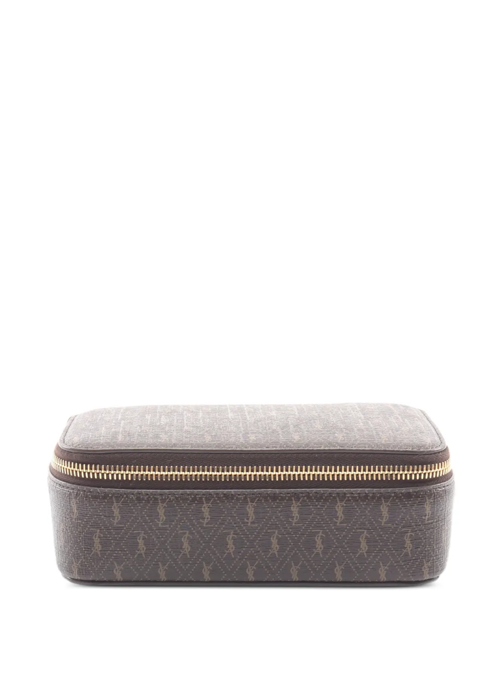 Saint Laurent Pre-Owned 2010s monogram-pattern jewellery case - Marrone