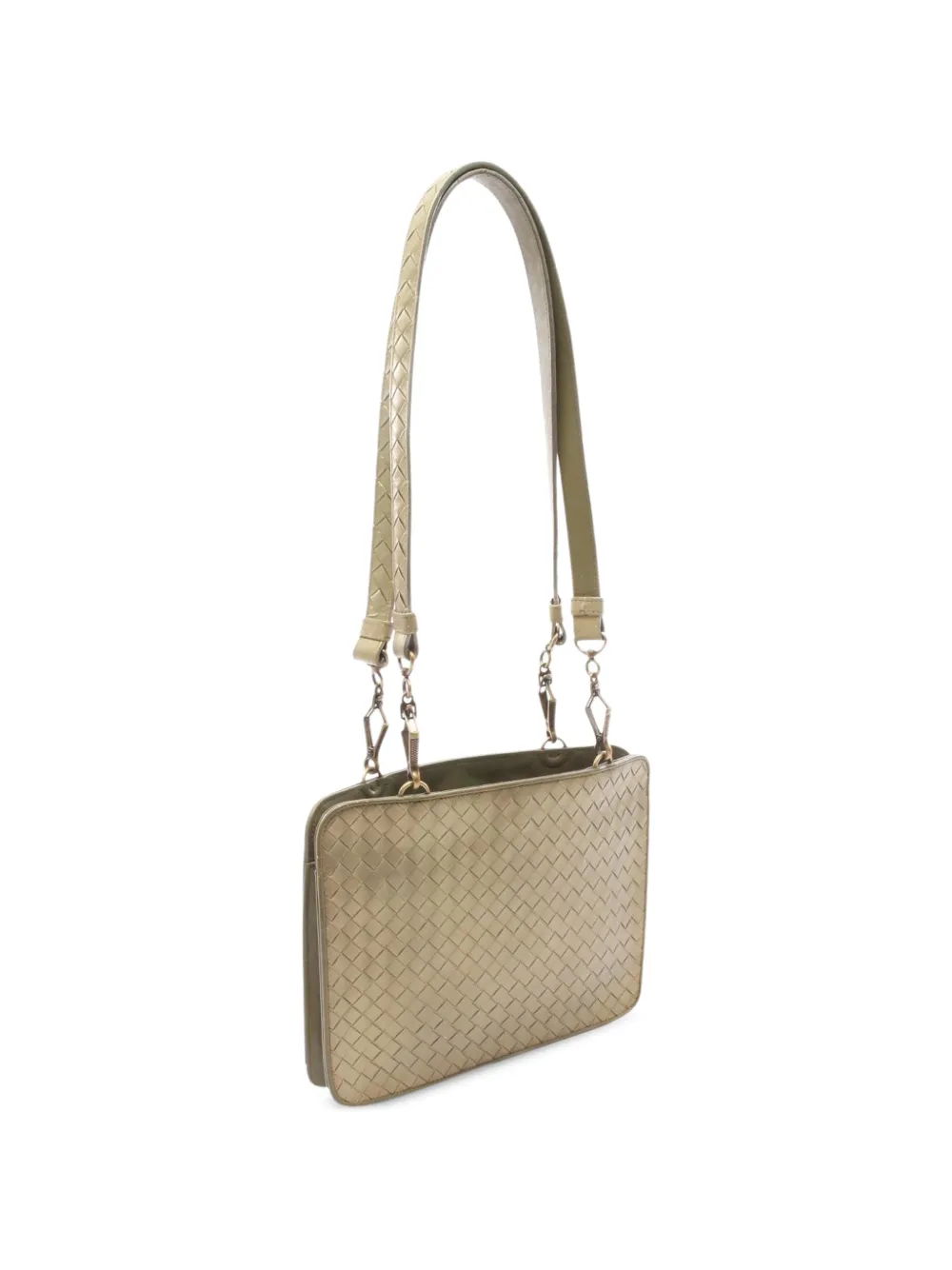 Bottega Veneta Pre-Owned 2000s intrecciato schoudertas Beige