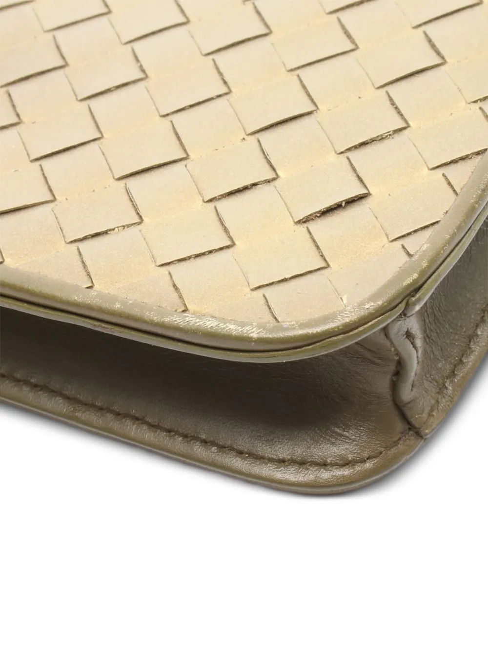 Bottega Veneta Pre-Owned 2000s intrecciato schoudertas Beige