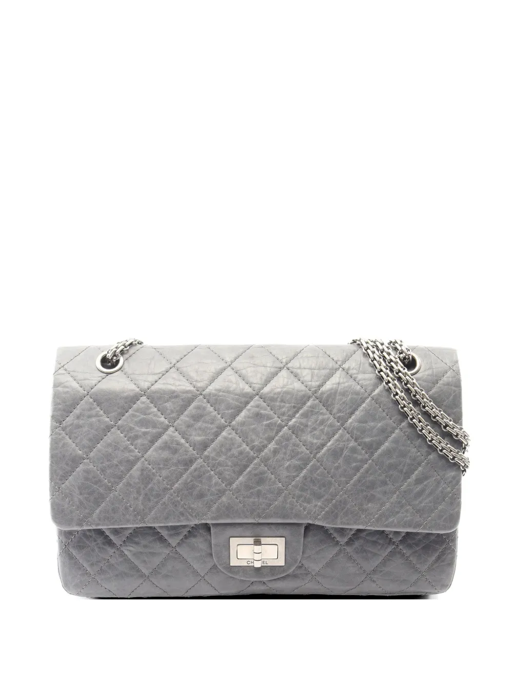 CHANEL Pre-Owned 2005-2006 2.55 Matelassé leather shoulder bag - Grey