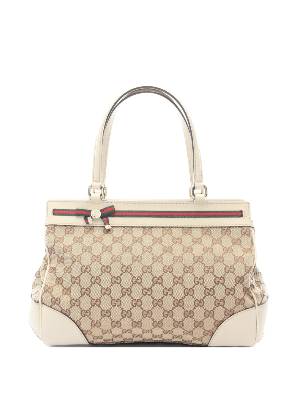 Gucci Pre-Owned 2010s Mayfair logo-pattern tote bag - Nude