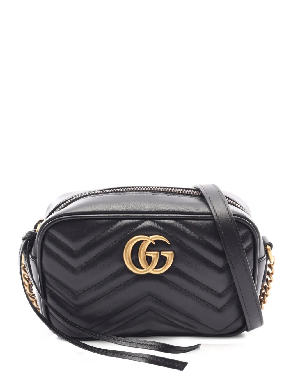 Gucci Pre-Owned 2010s logo-plaque shoulder bag - Nero