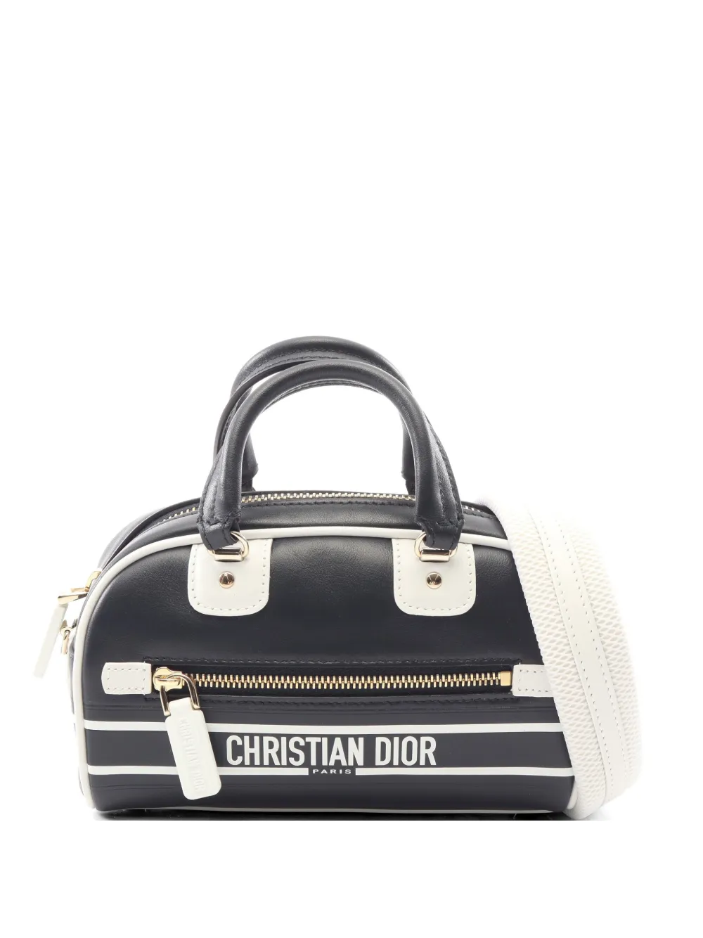 Christian Dior Pre-Owned 2010s mini VIBE two-way leather handbag - Black