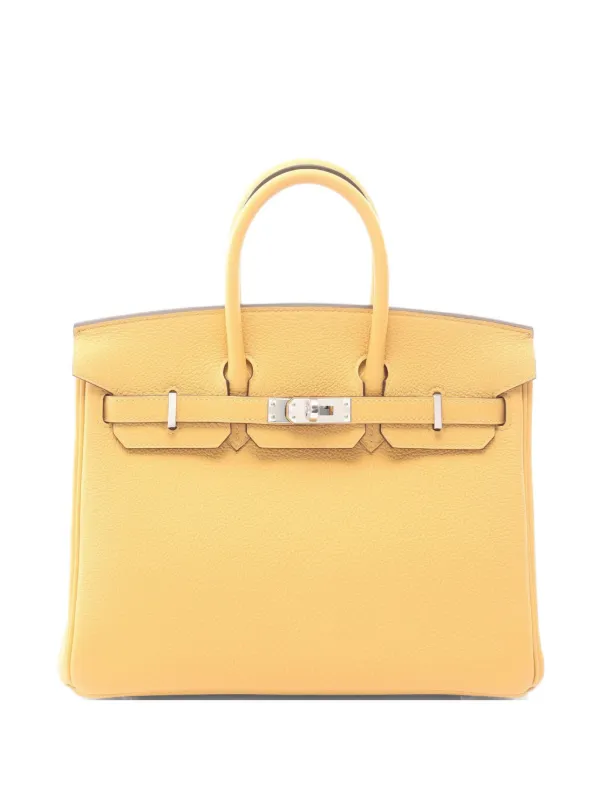 Hermès Pre-owned 2025 Birkin 25 Togo Handbag in Yellow