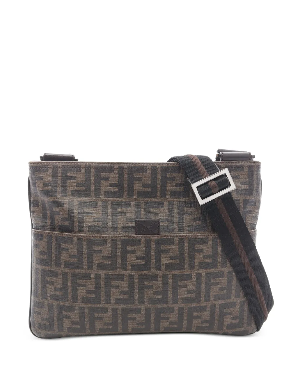 Fendi Pre-Owned 2000s Zucca cross body bag - Braun