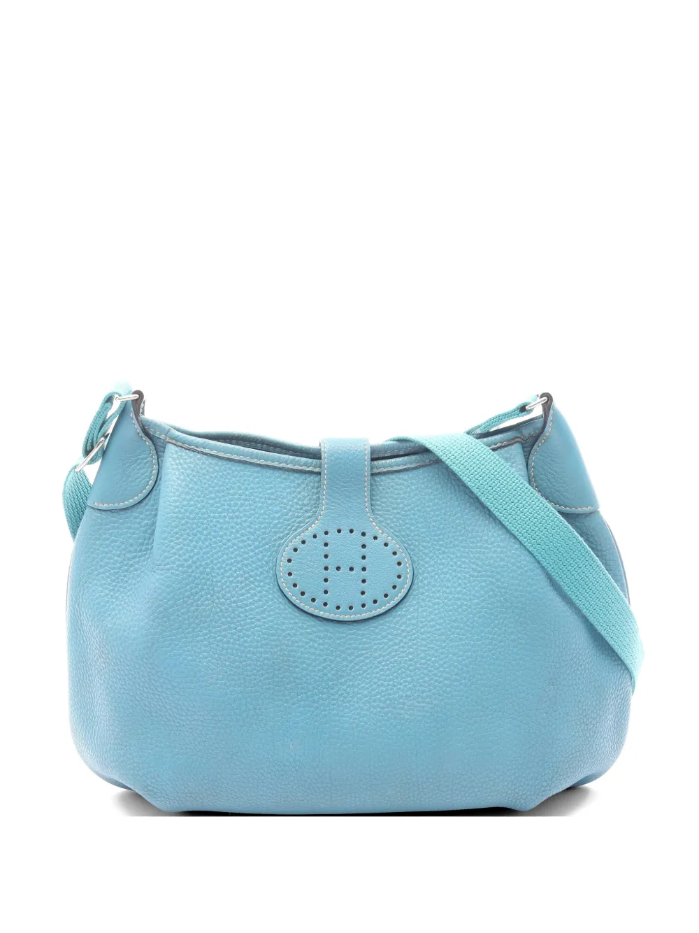 Hermès Pre-Owned 1999 leather shoulder bag - Blu