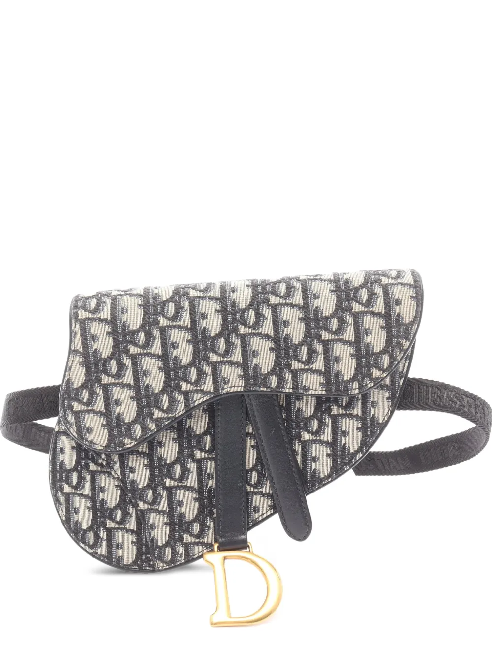 Christian Dior Pre-Owned 2010s Saddle Oblique belt bag - Grey